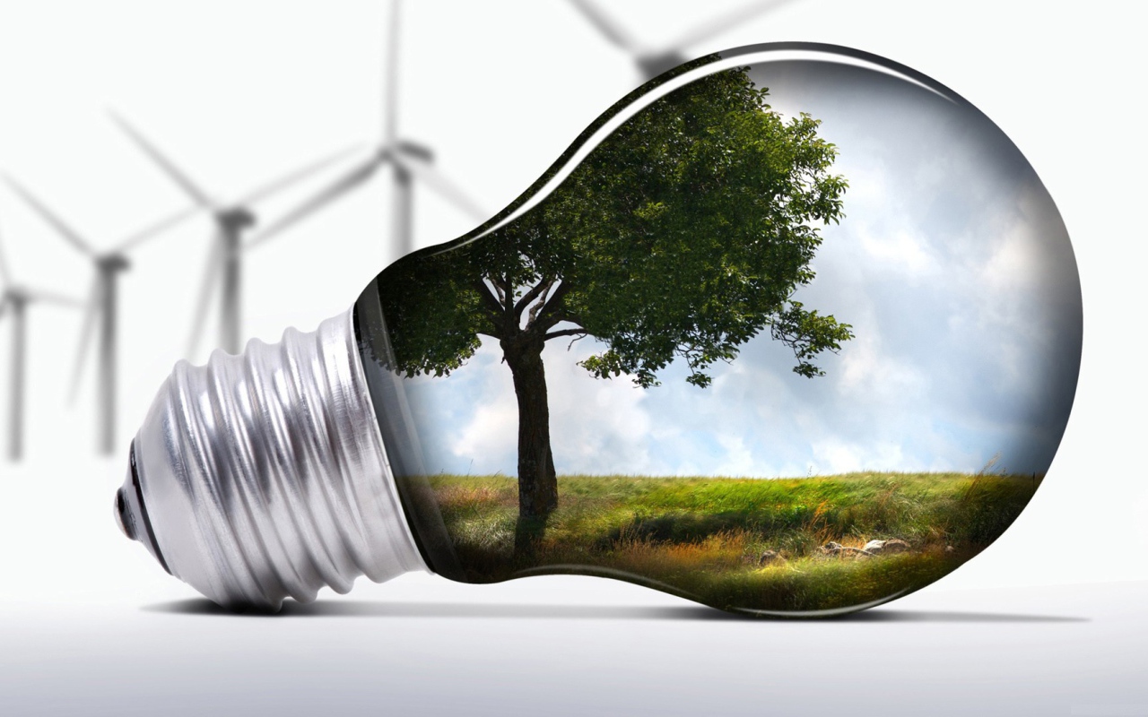 Природа в лампочке