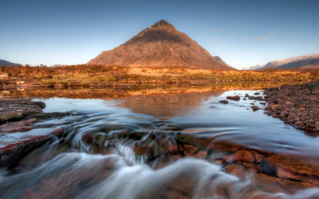 Река на горном плато