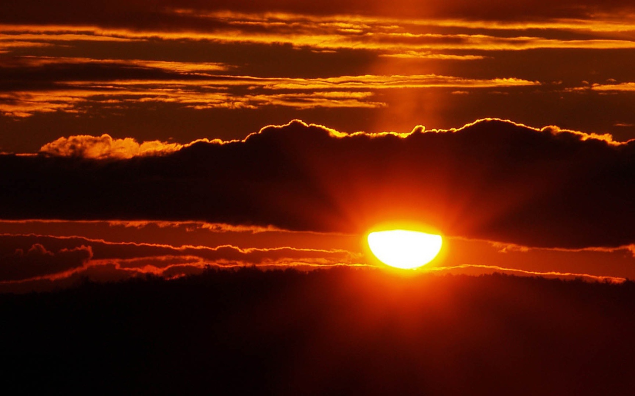 Солнце закрытое тучей