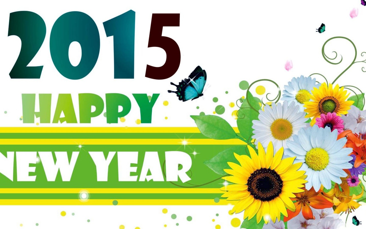 Яркий букет на Новый Год 2015