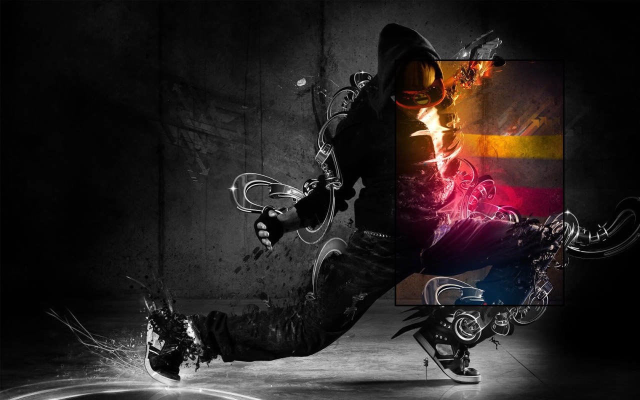 Абстракция на танцоре