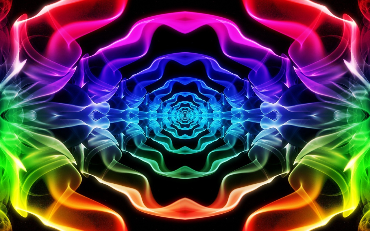 Абстрактный цветной тоннель