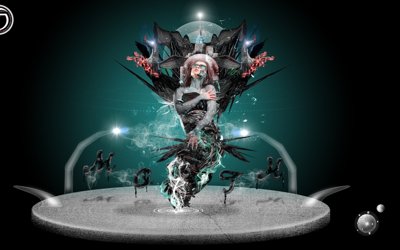 Абстракция с женщиной