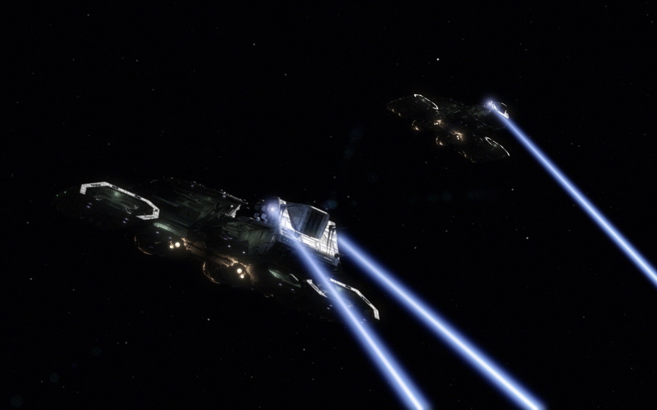 Бой космических кораблей