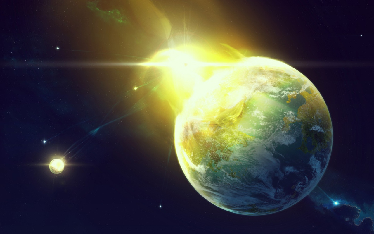 Огненный всплеск на планете