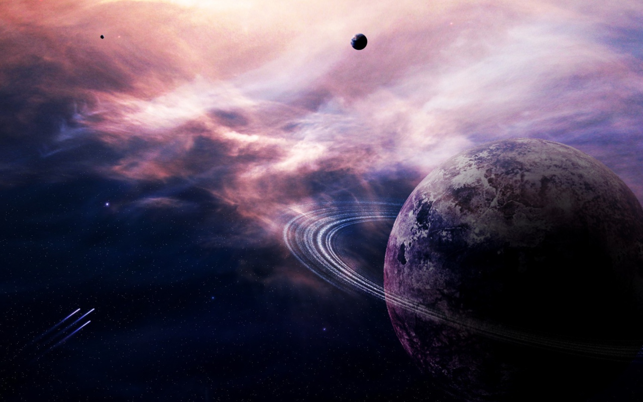 Cпутник в дымке