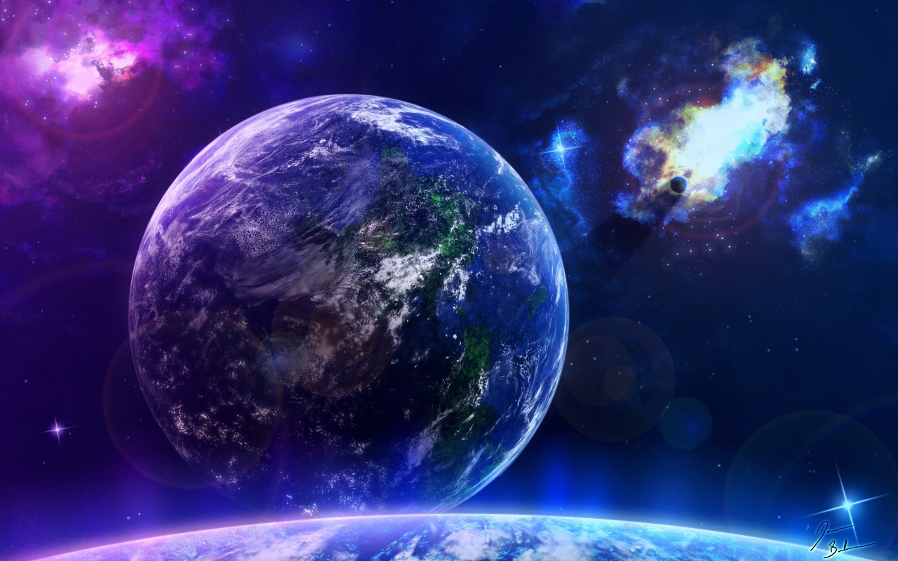 Вид на чужую планету