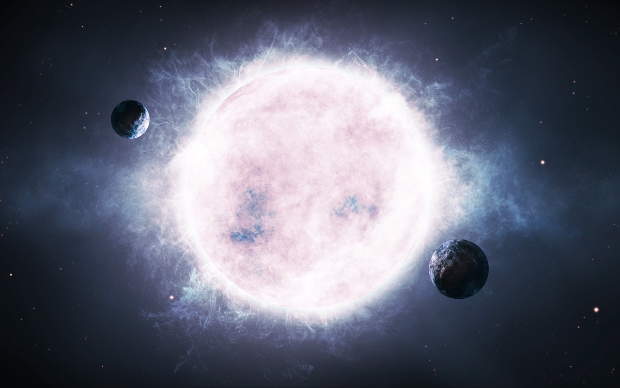 Планеты около большой звезды