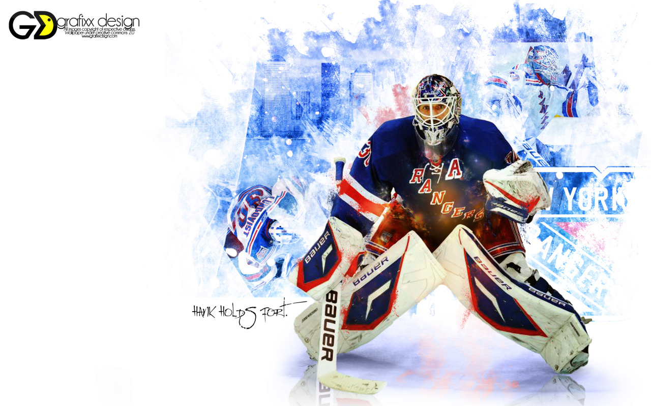 Хенрик Лундквист охраняет свой ворота