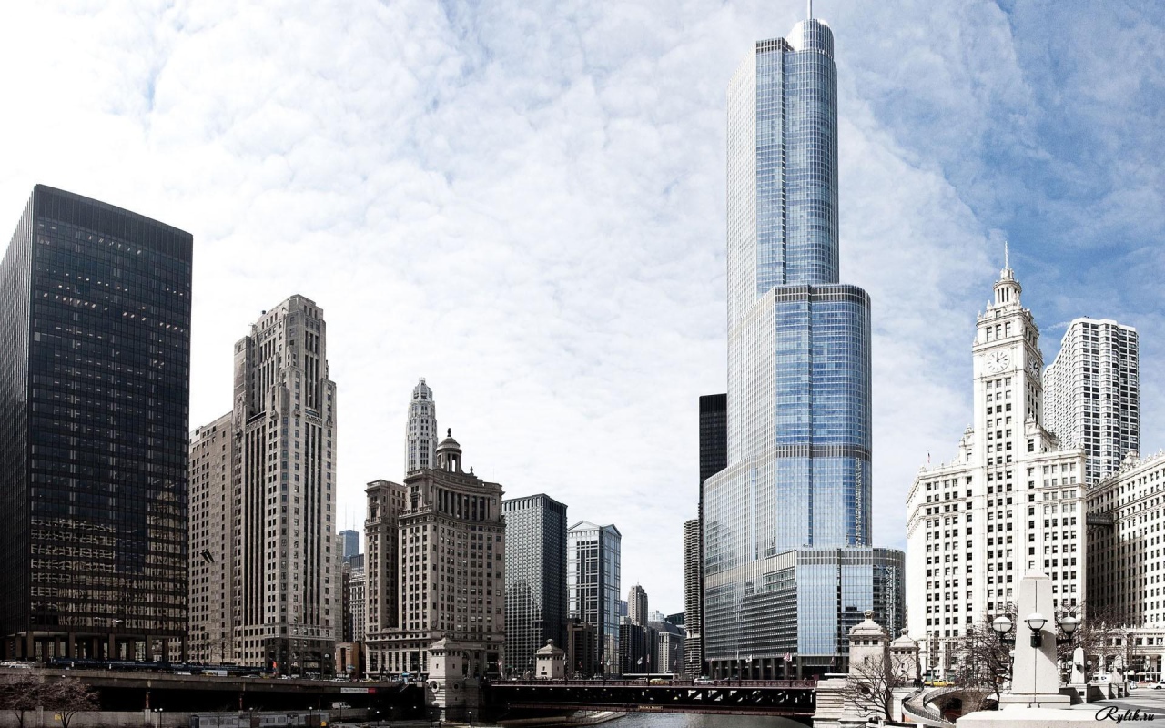 Небоскребы в городе