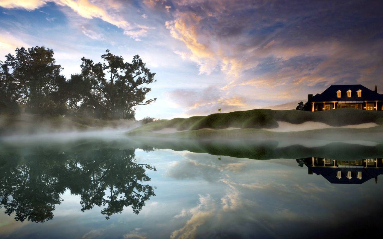 Утренний туман на Бали