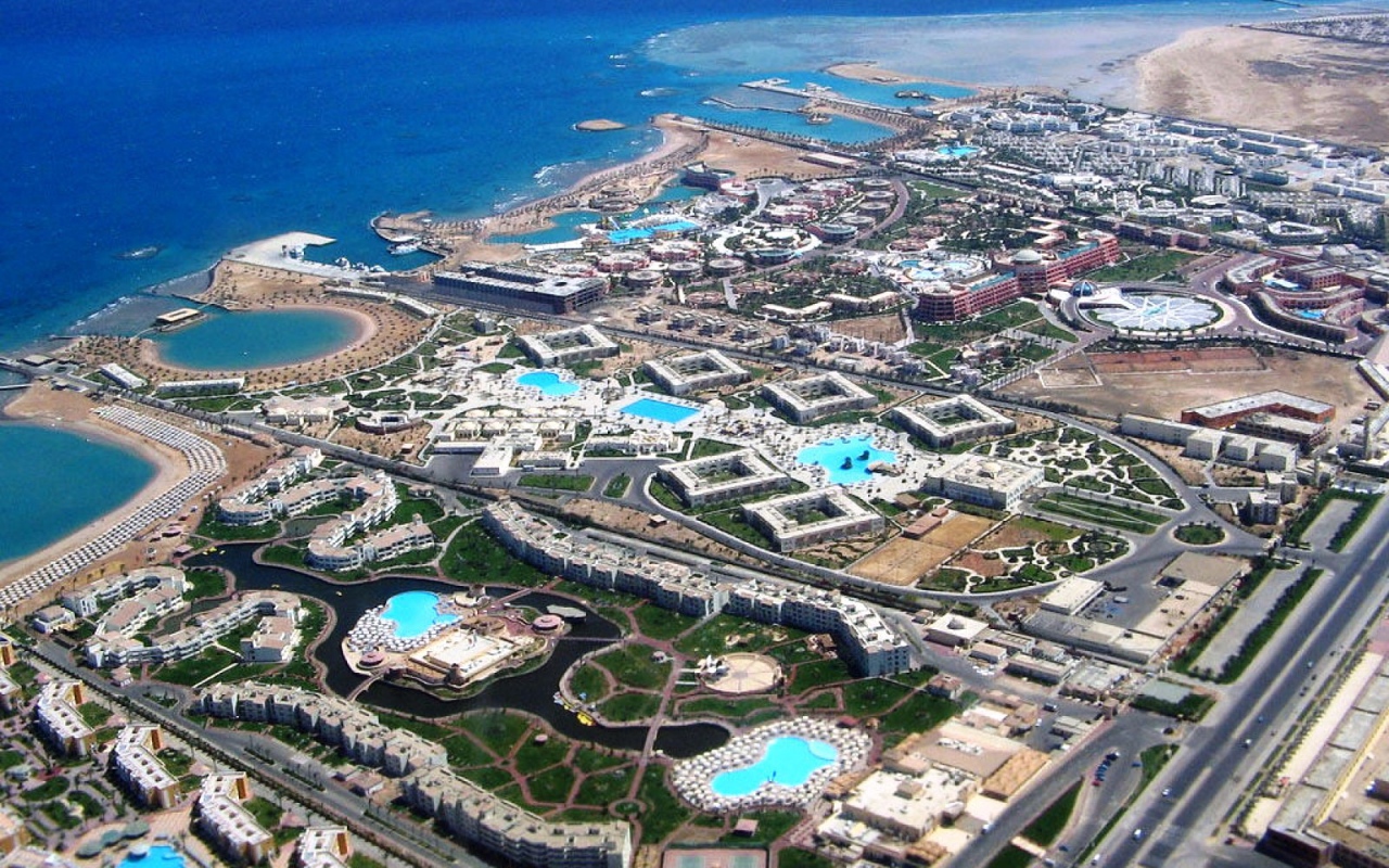 Панорама на курорте Хургада, Египет