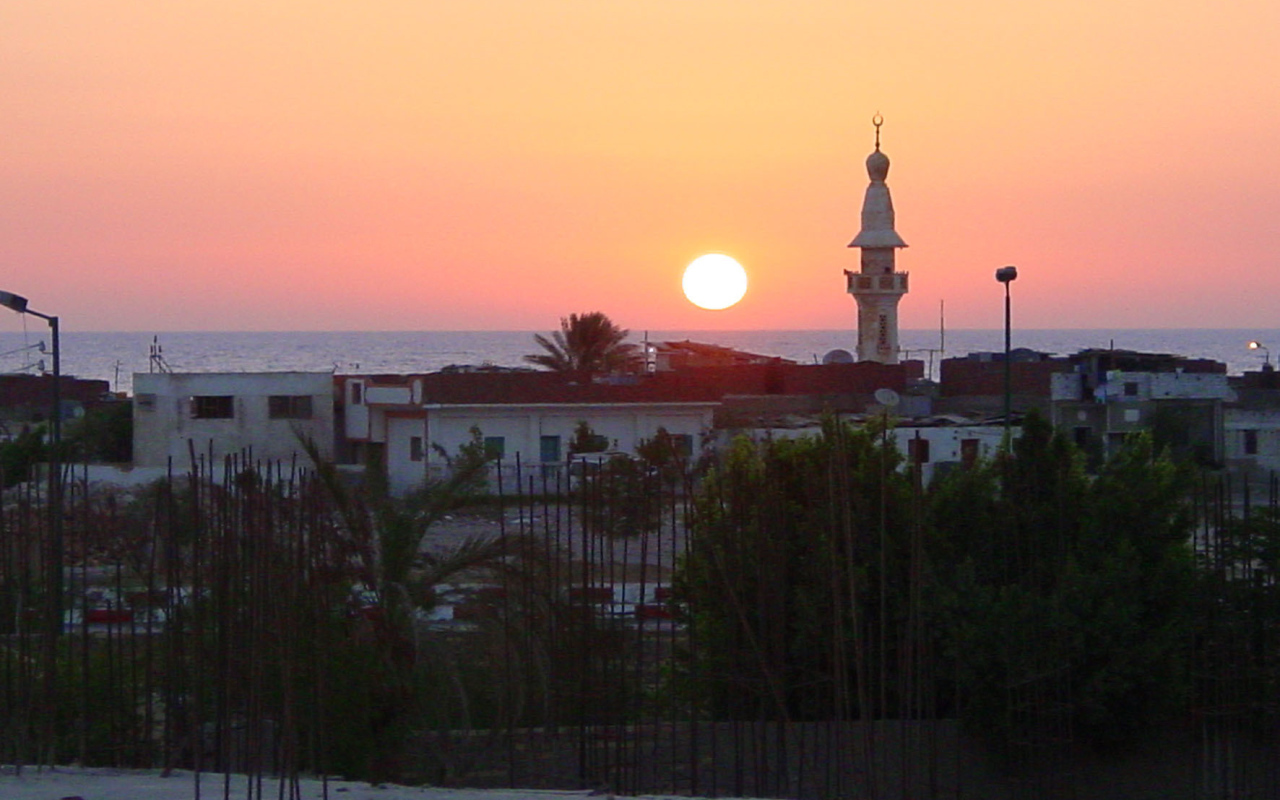 Закат на курорте Эль Кусейр, Египет