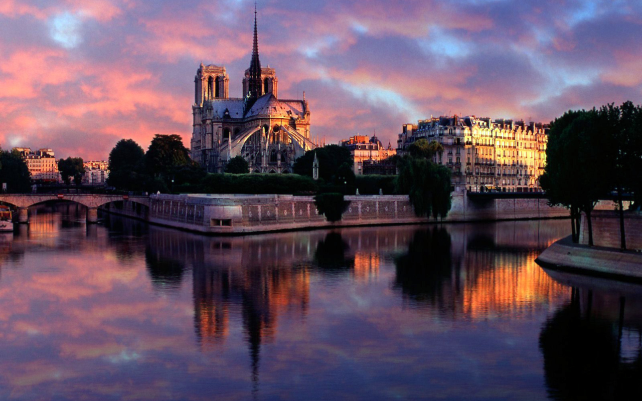 Embankment in Paris, France