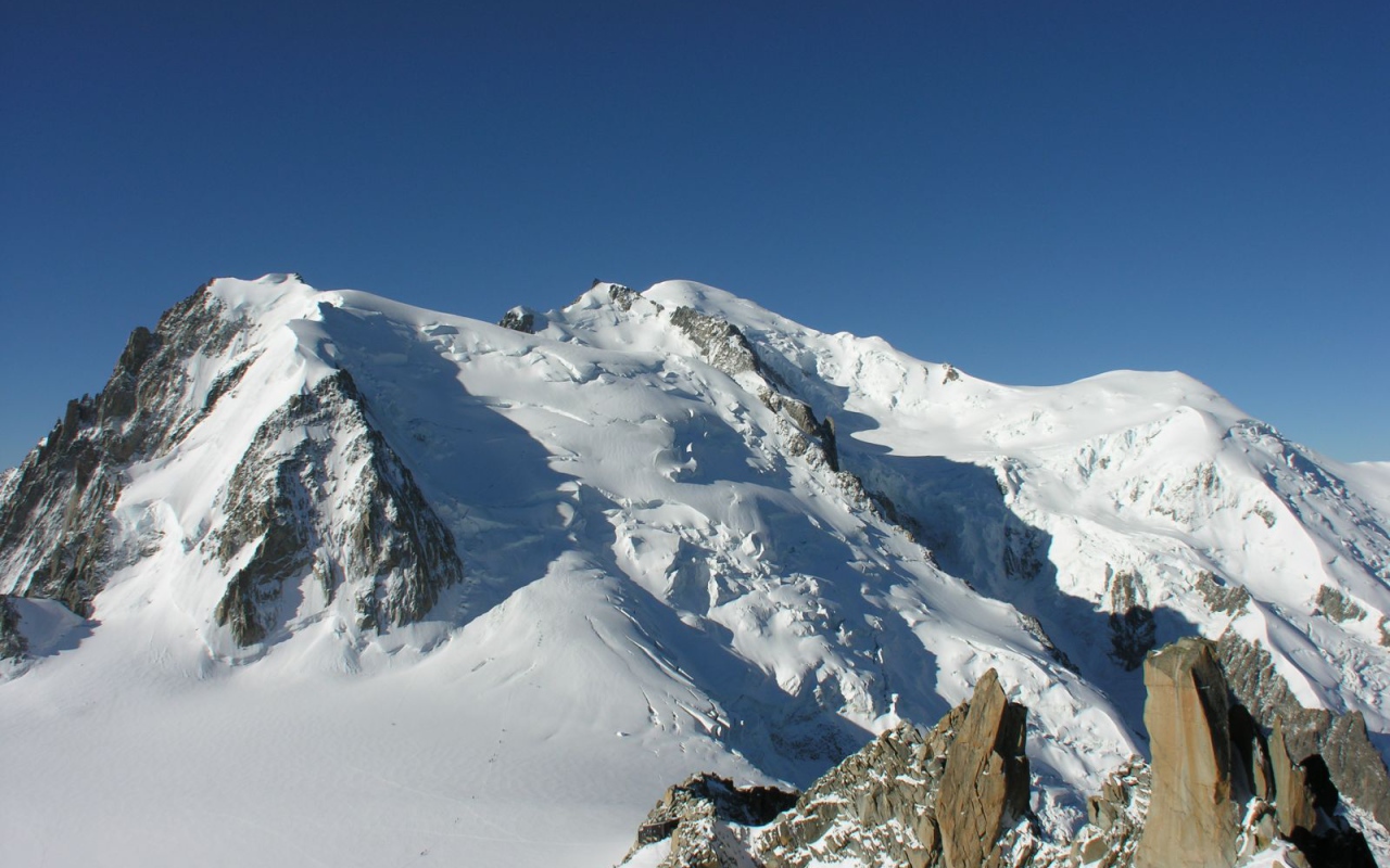 Гора Монблан на курорте Шамони, Франция