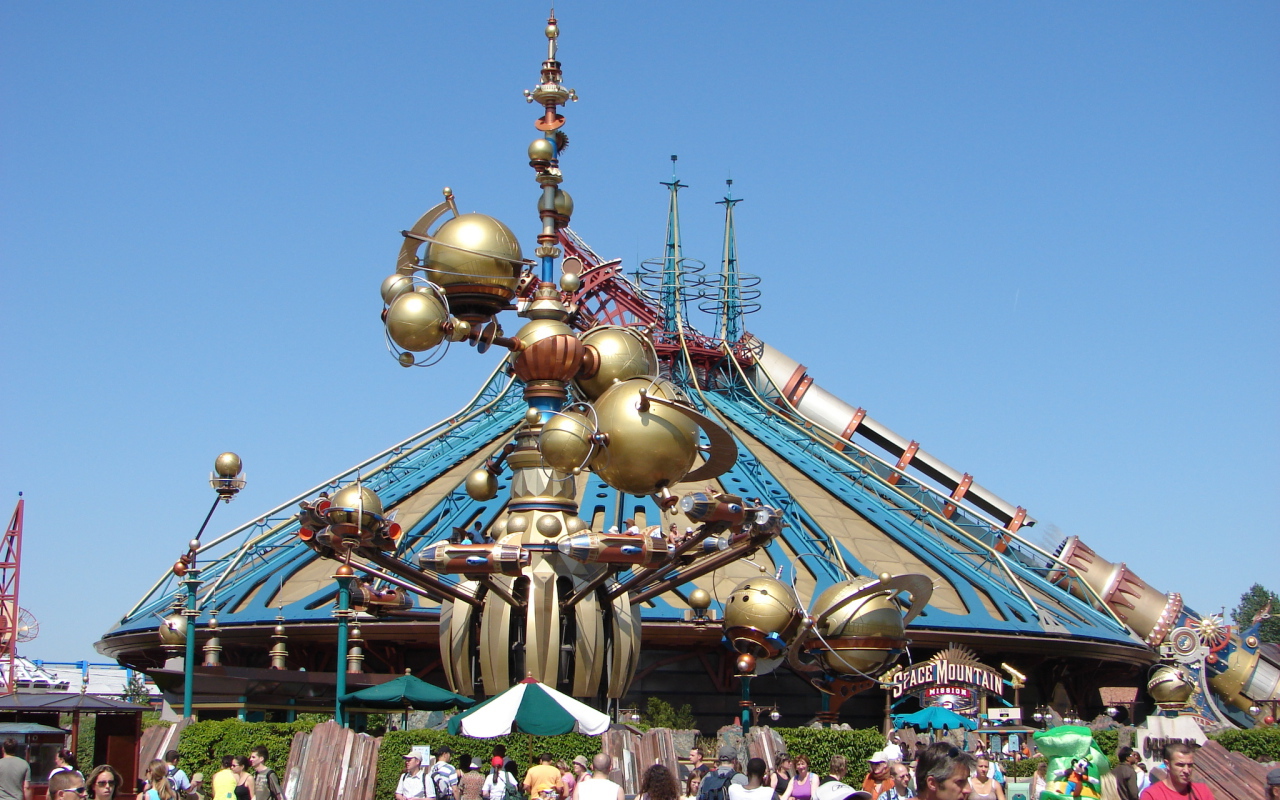 Space carousel at Disneyland, France