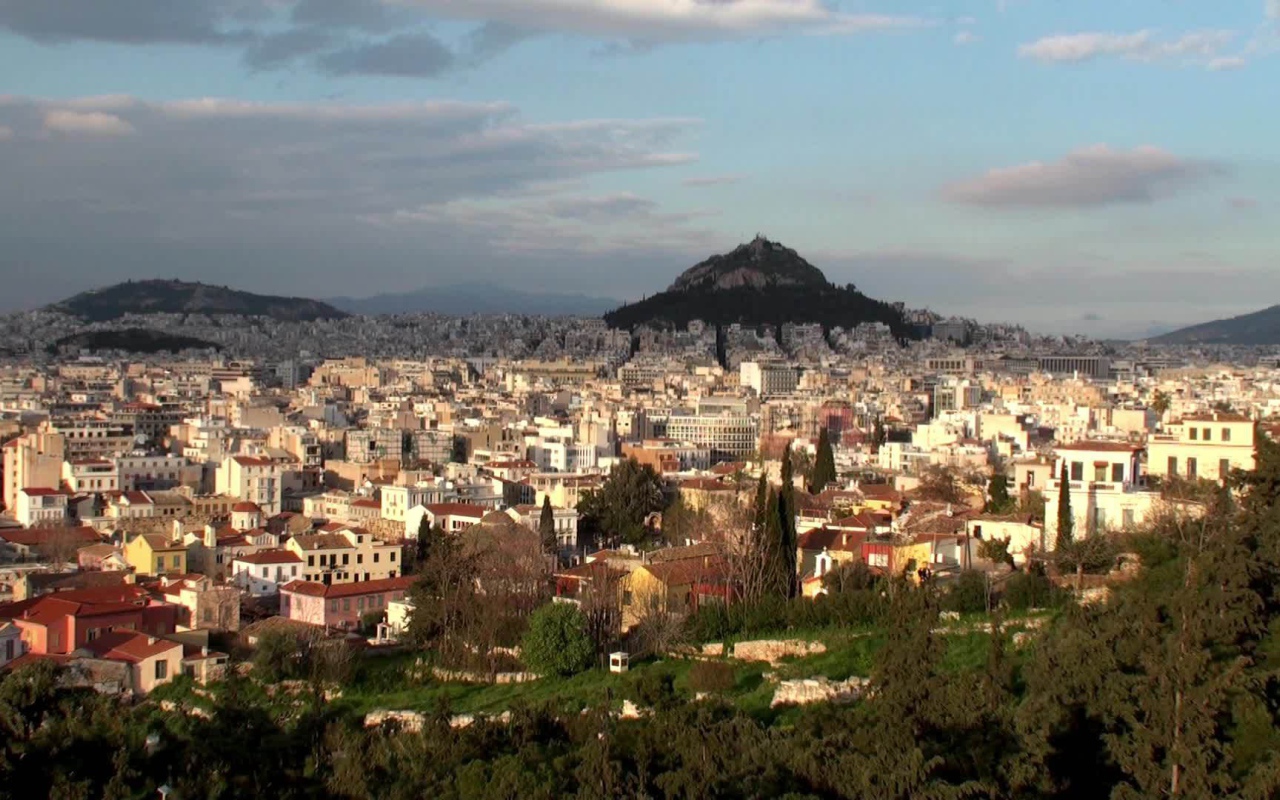 Вид на город Афины
