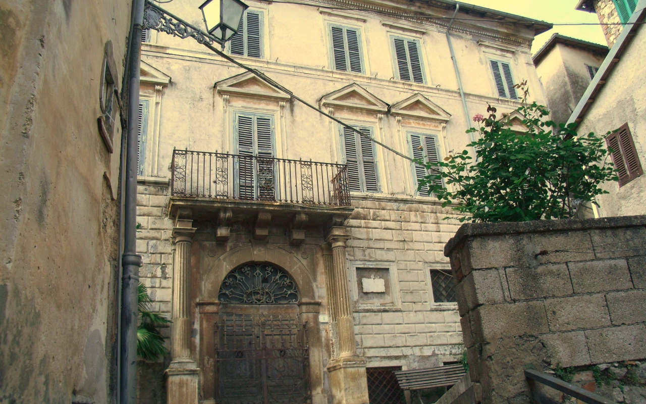 Old house in the resort of Fiuggi, Italy
