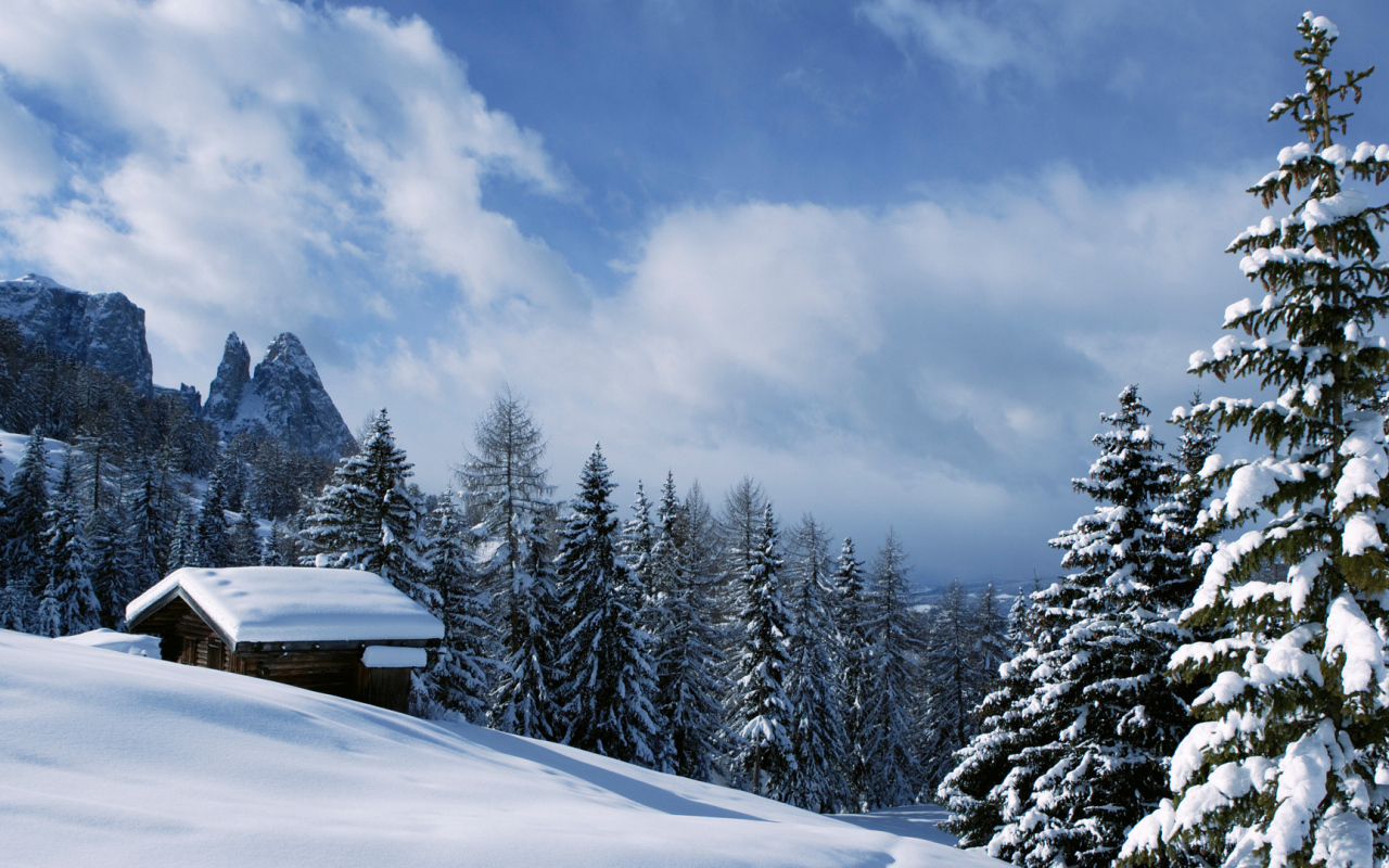 Зимний отдых на горнолыжном курорте Валь Гардена, Италия