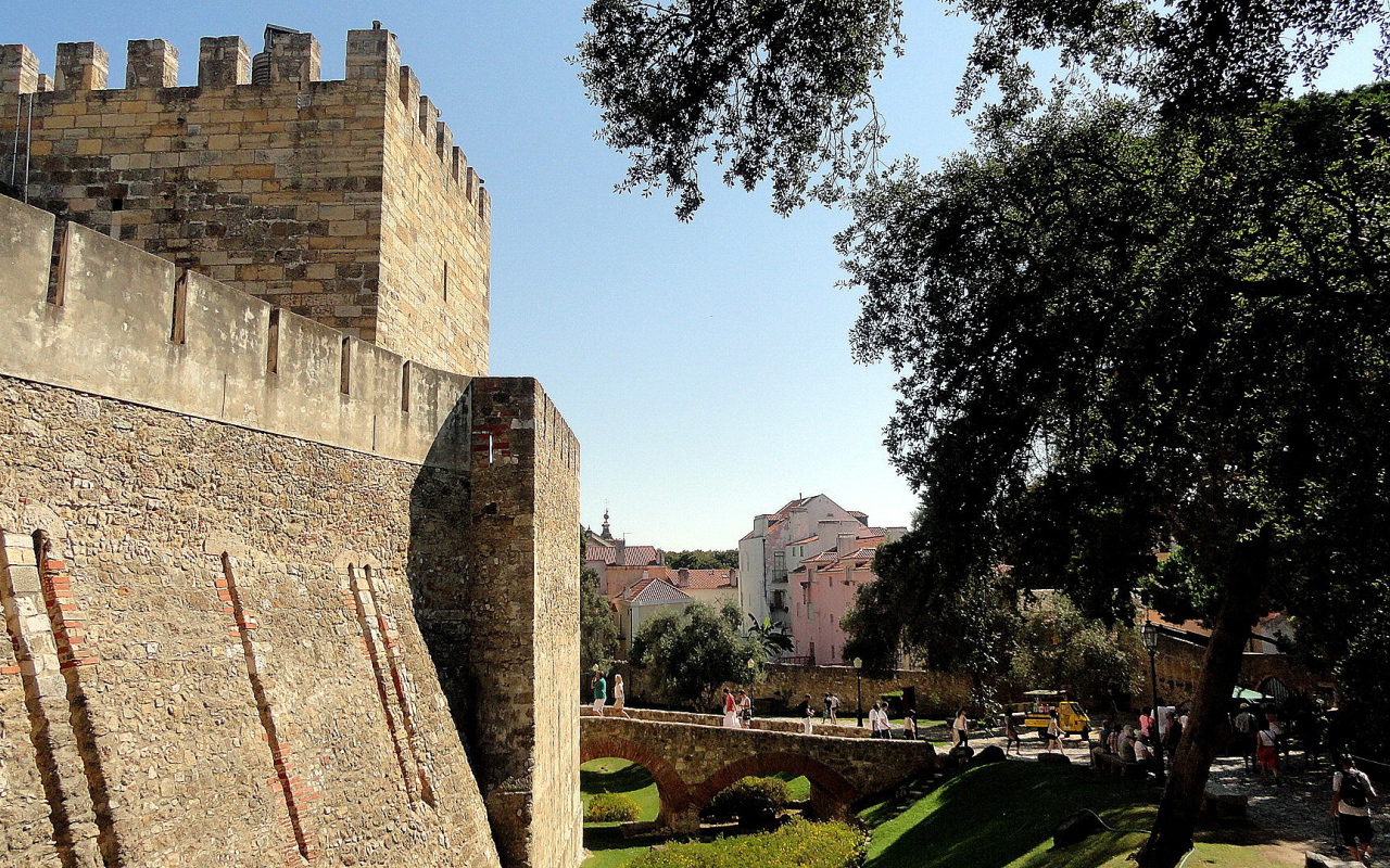 Красивый вид в Лиссабоне