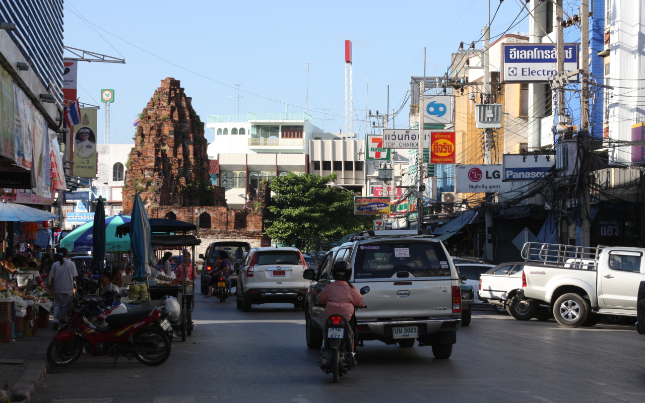 Город на курорте Лопбури, Таиланд