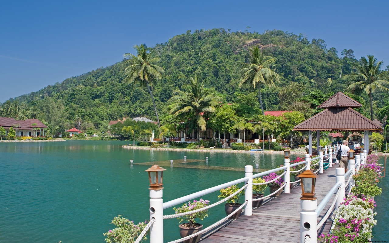 Jetty on the island of Koh Chang, Thailand