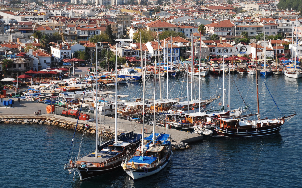 Гавань в Мармарис, Турция