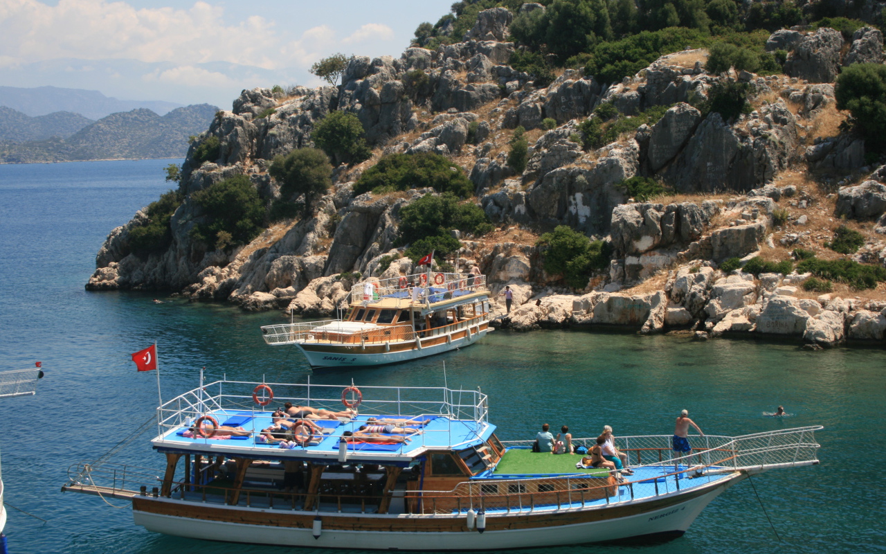 У побережья Фетхие, Турция