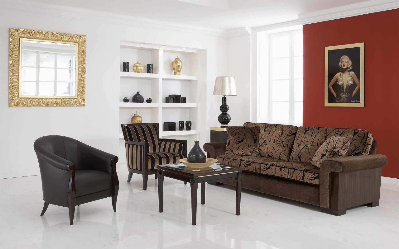 Красивое оформление гостиной