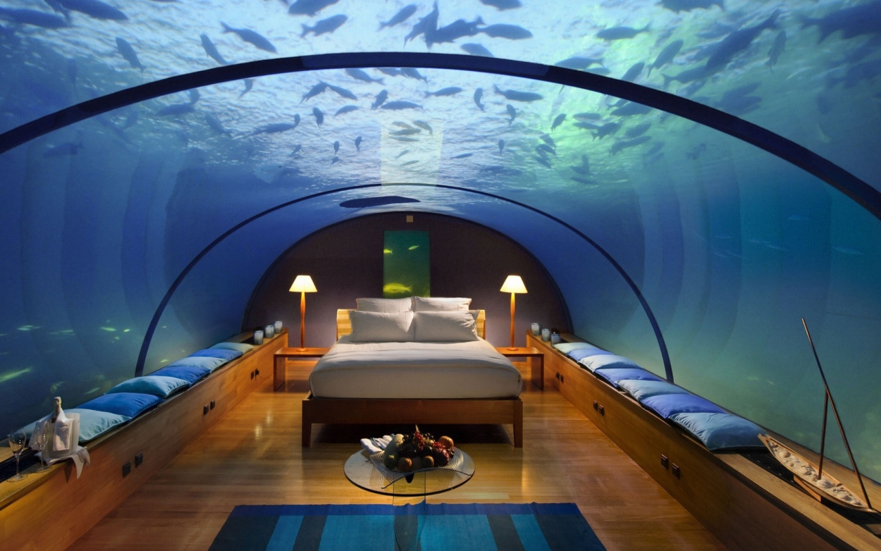 Спальня под водой