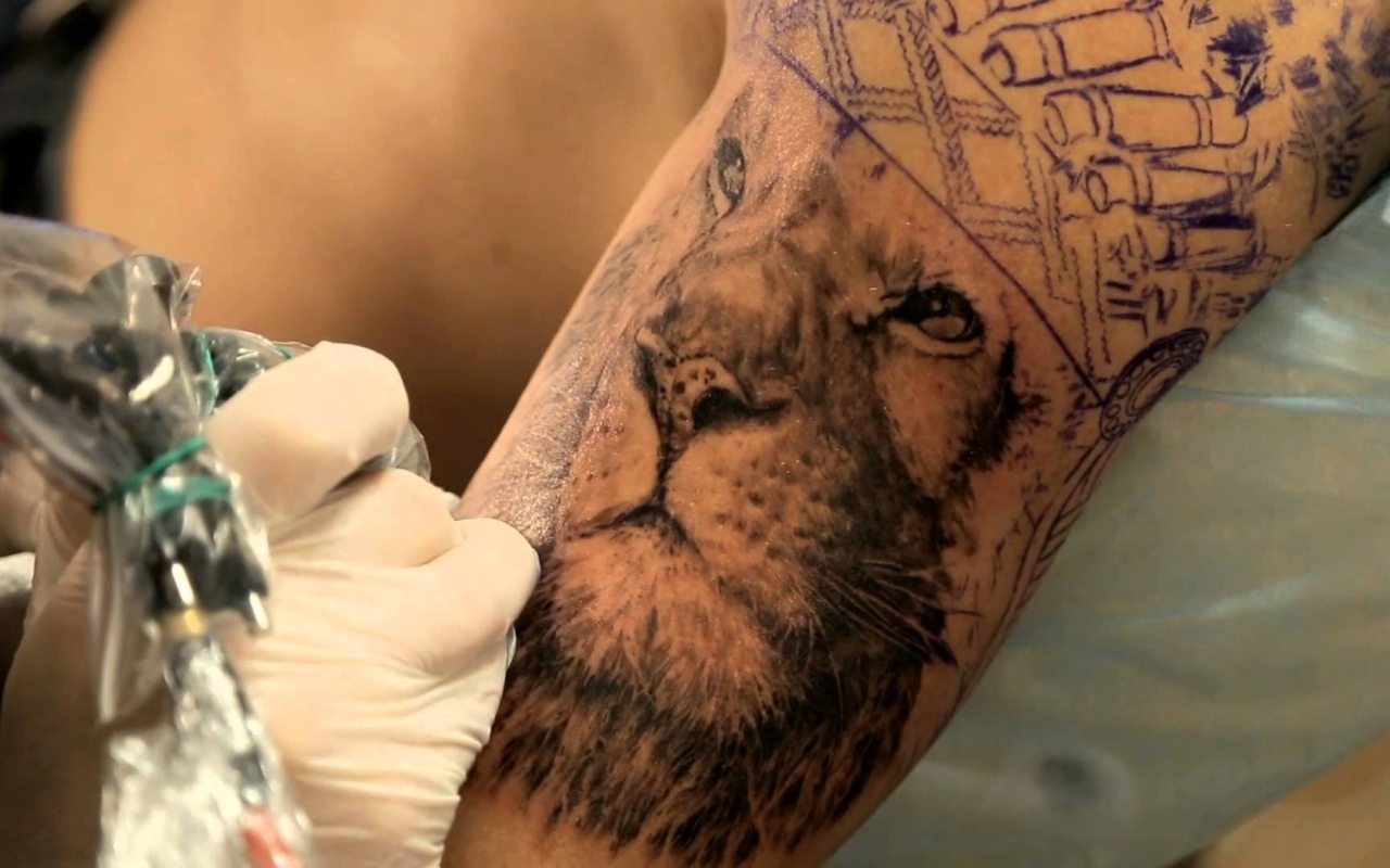 Создание мужской тату