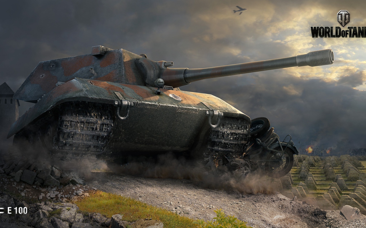 Танк E 100 из игры World of tanks