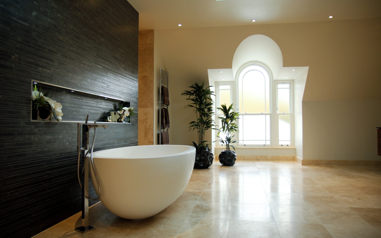 Яйцевидная форма ванной