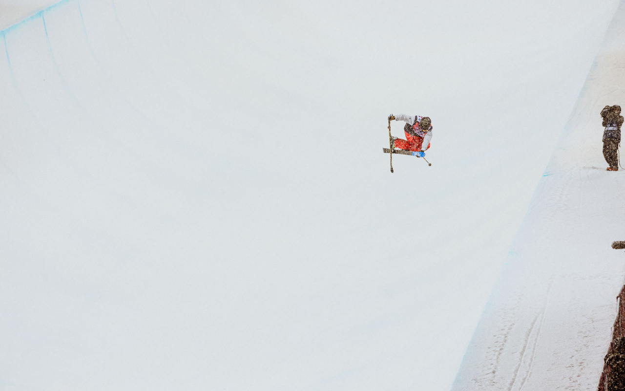 Обладатель золотой медали американский фристайлист Дэвид Вайз на олимпиаде в Сочи