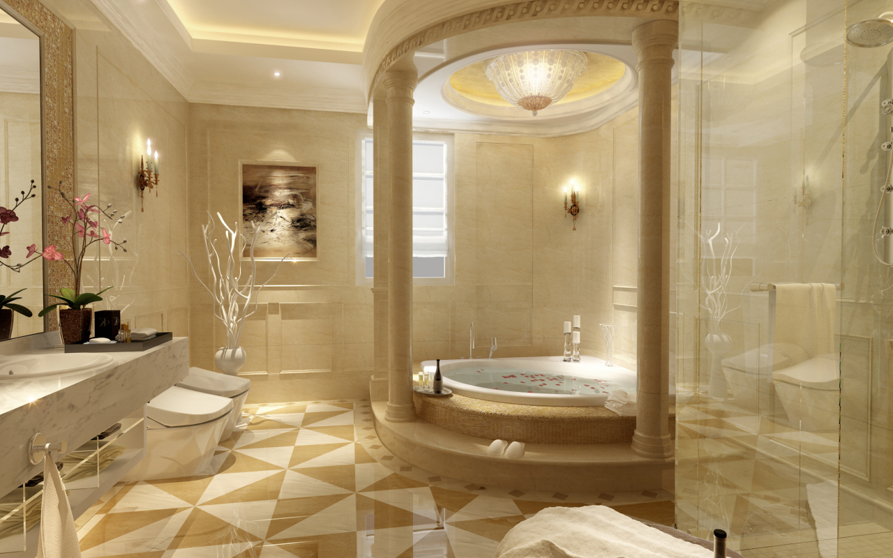 Роскошная ванная комната