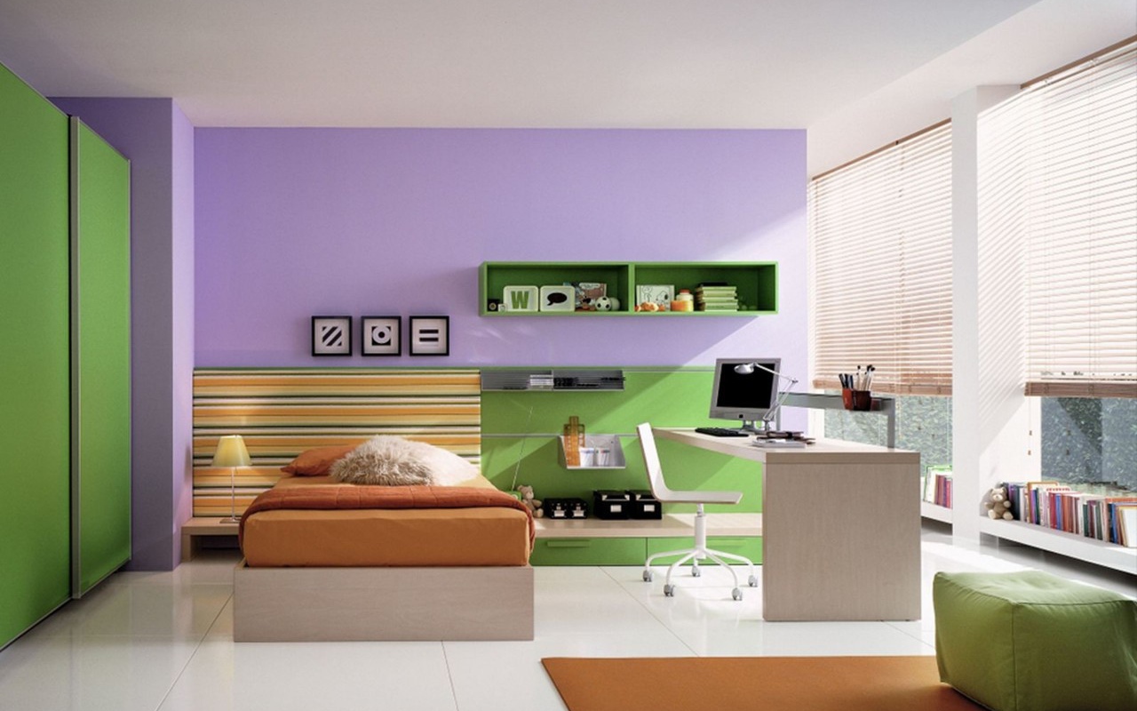 Умеренные тона в детской комнате