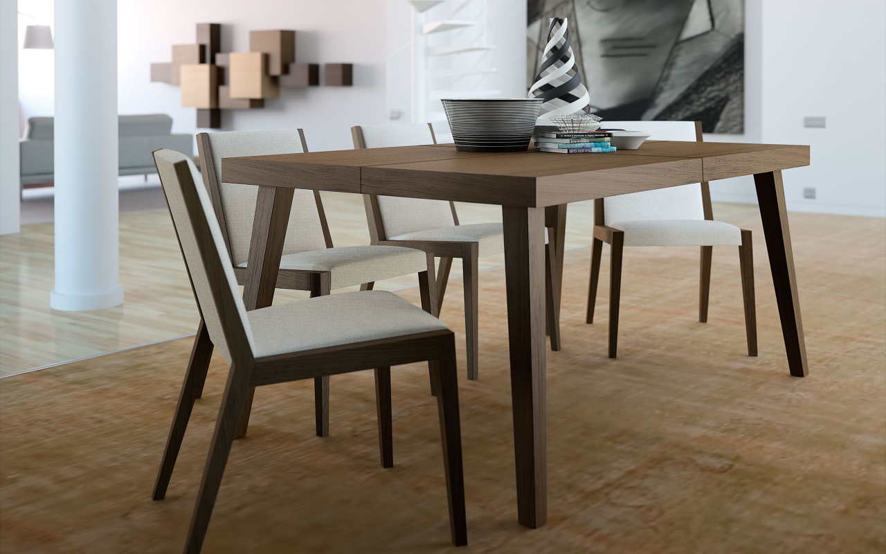 Аккуратная мебель в столовой