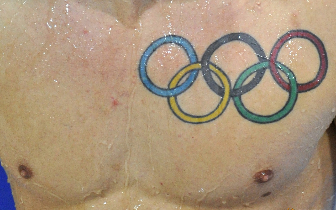 Олимпийские кольца татуировка