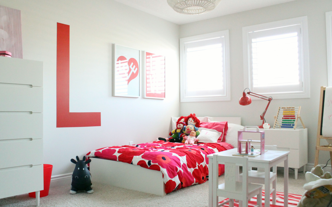 Красные тона в детской