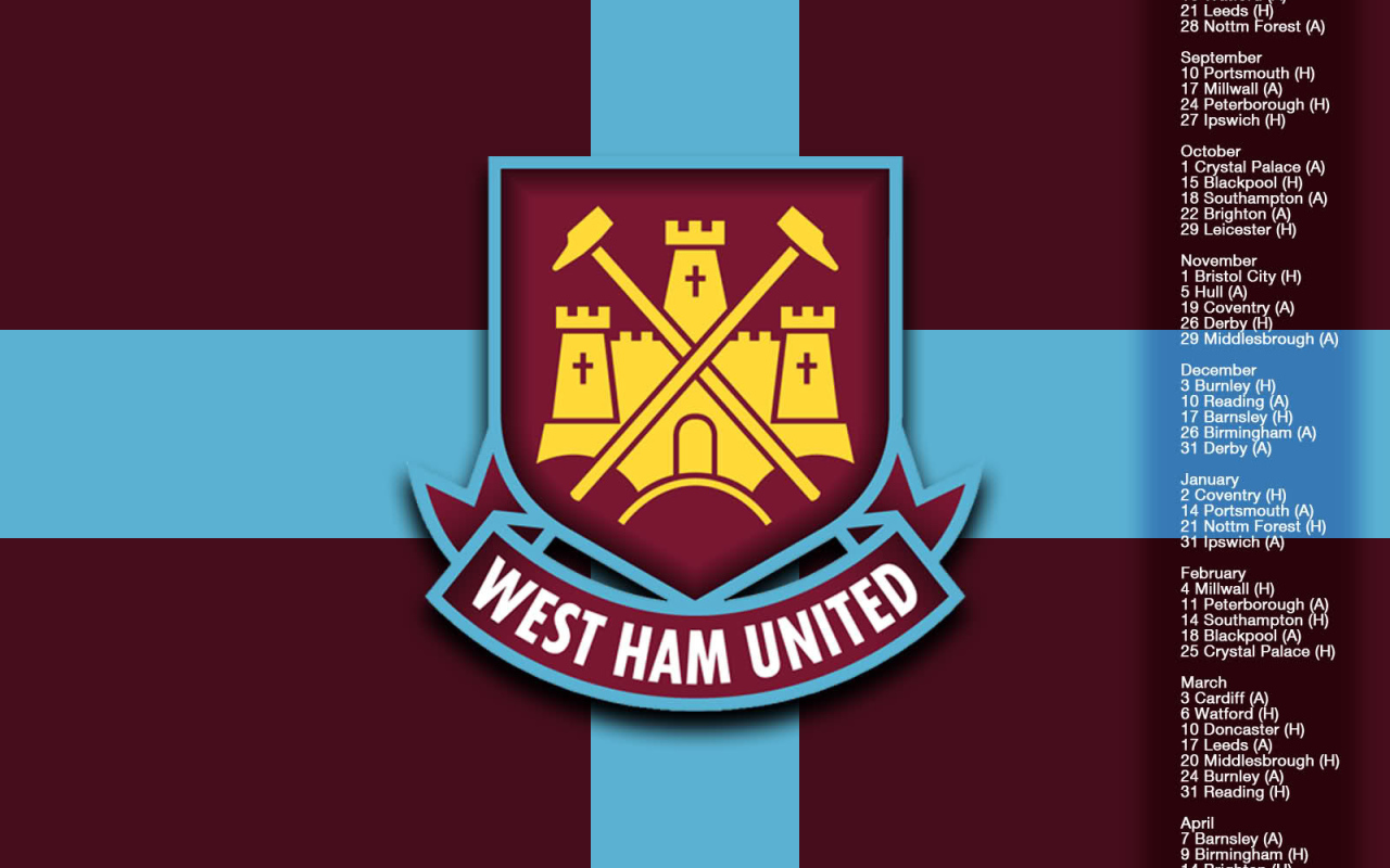 Возлюбленная футбольный клуб Англии Вест Хэм Юнайтед