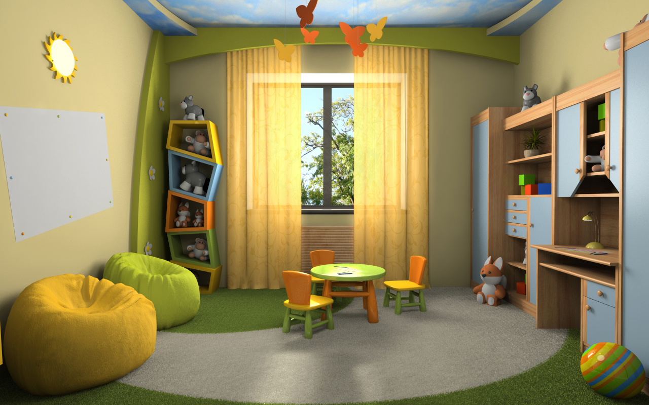 Необычный декор детской