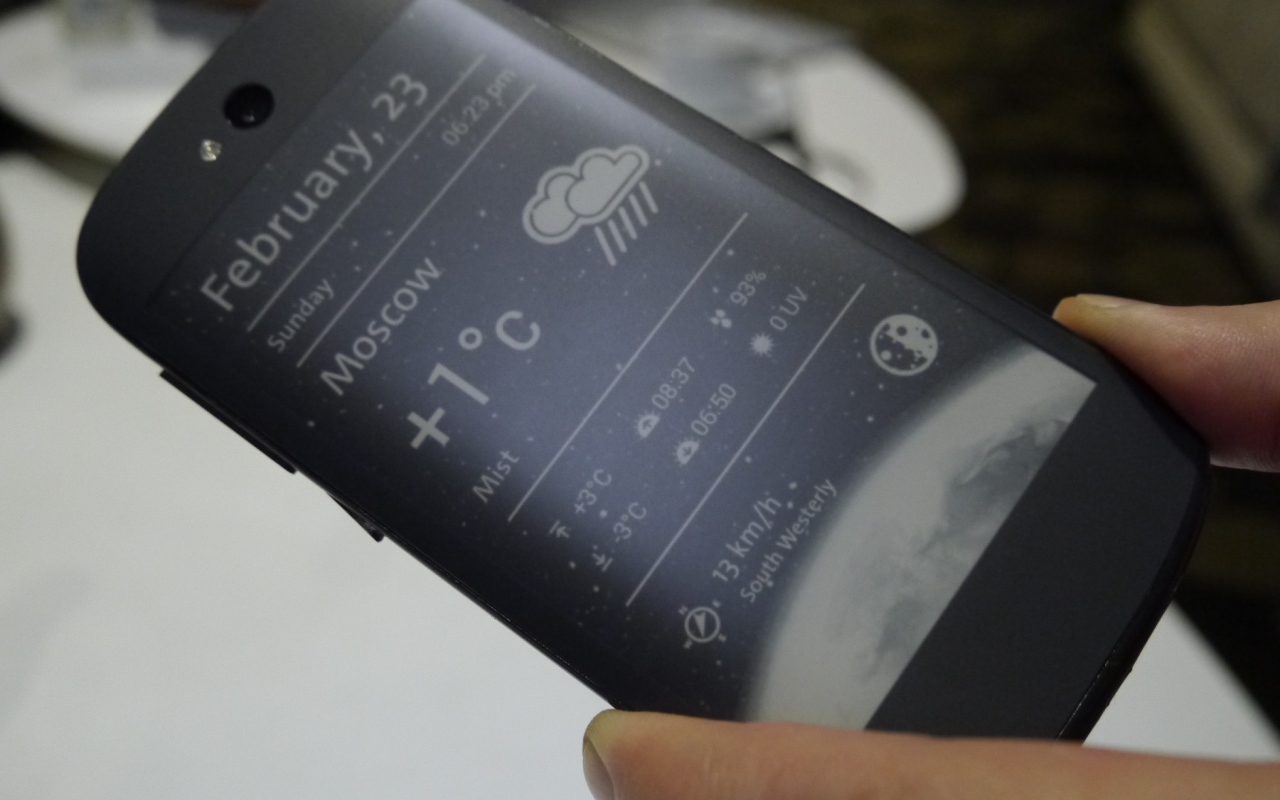 Прогноз погоды от YotaPhone 2