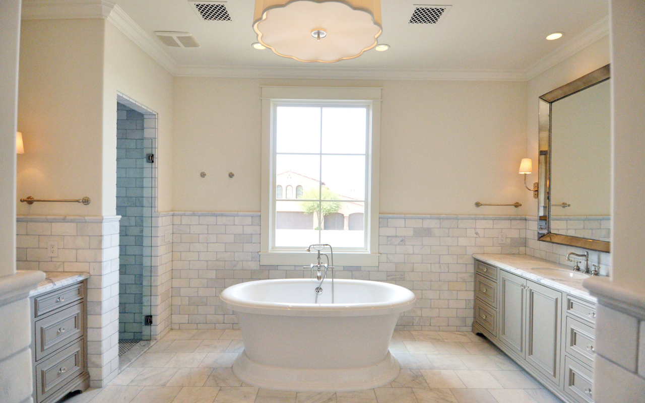 Белая ванная