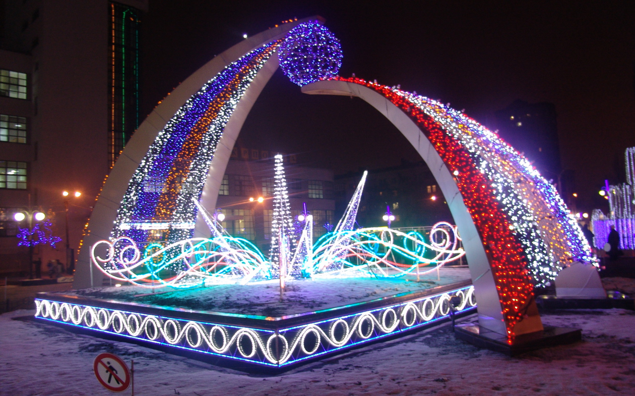 Харьков ночью