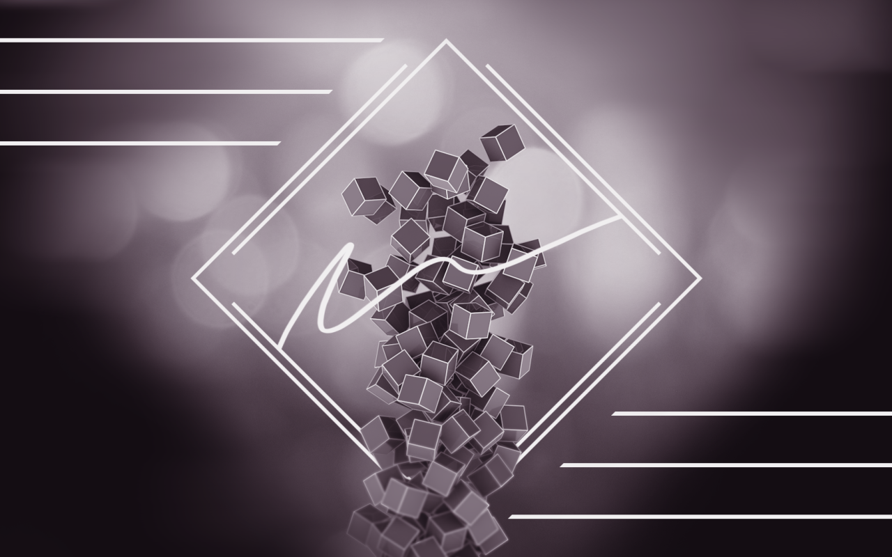 Столб из черных кубов 3Д