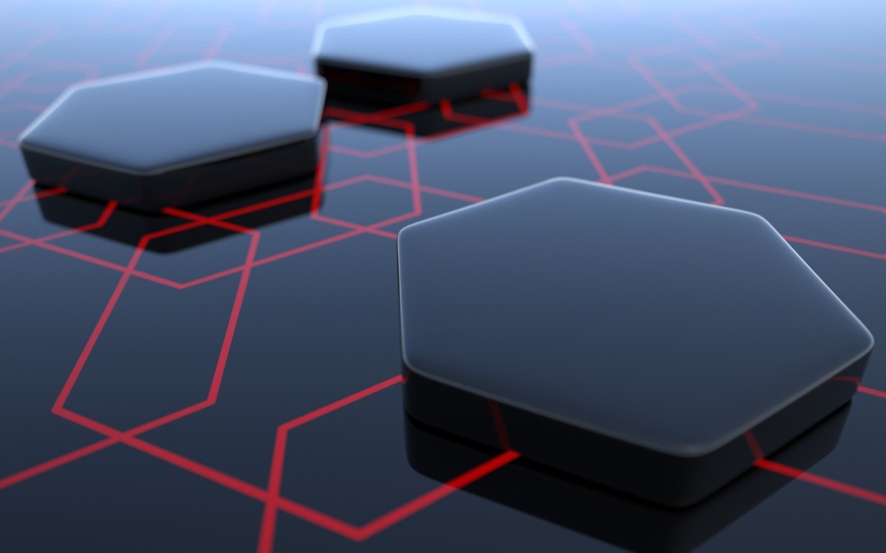 Черные фигуры с шестью гранями