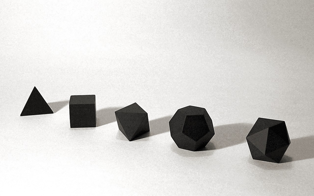 Черные геометрические фигуры
