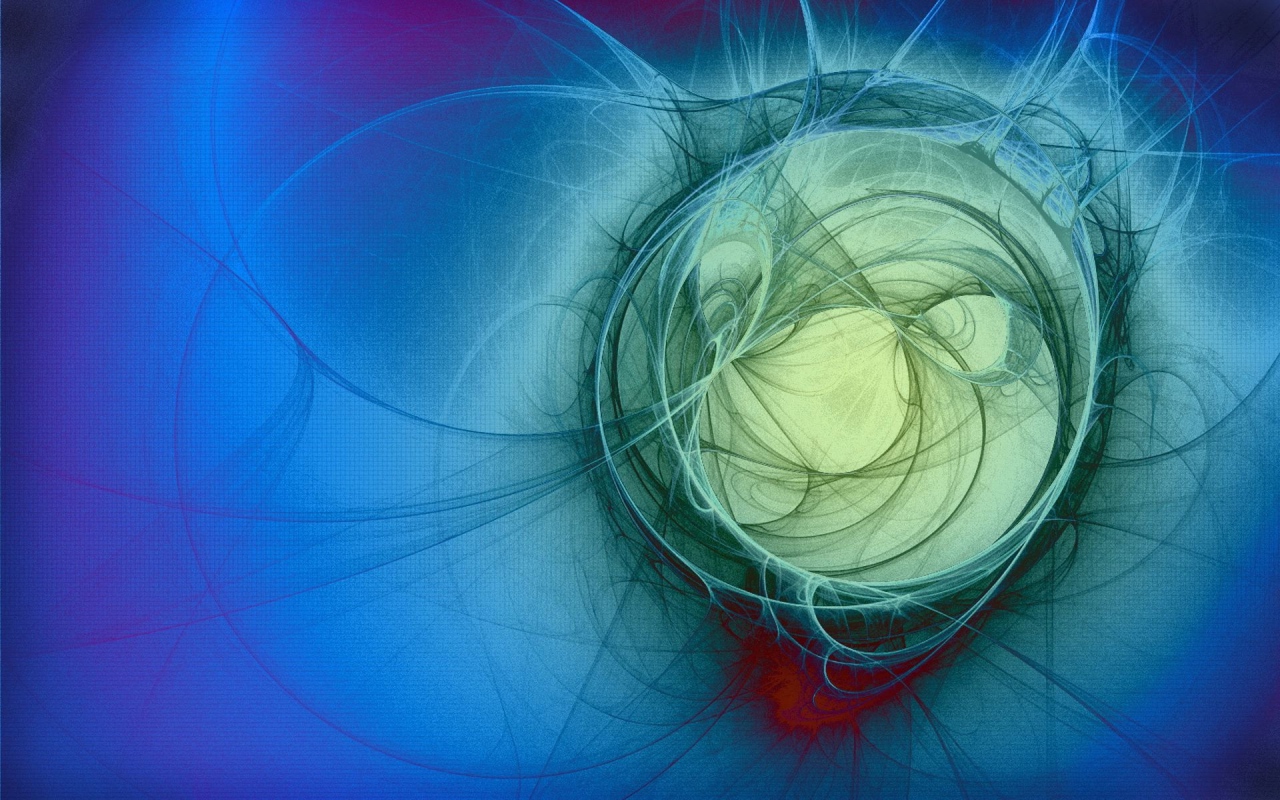 Круг абстрактных линий