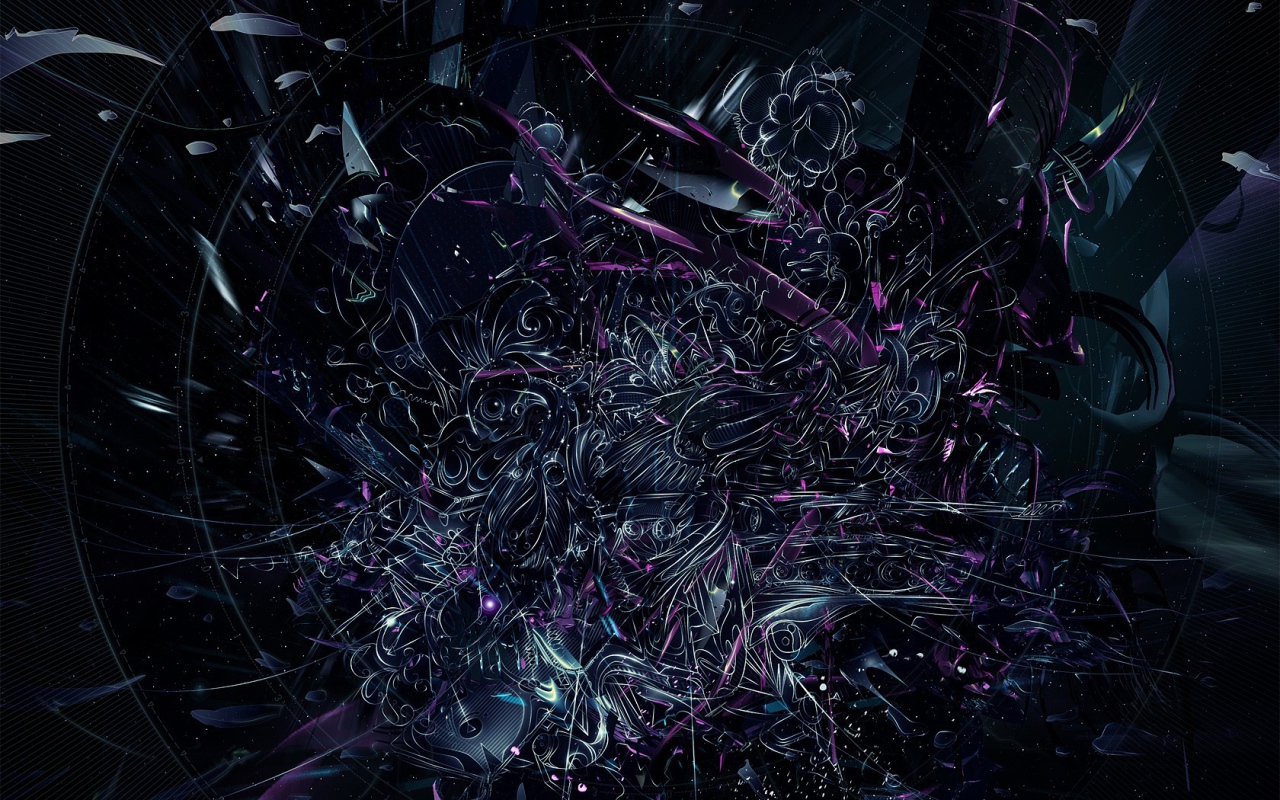 Переплетение абстрактных цветов