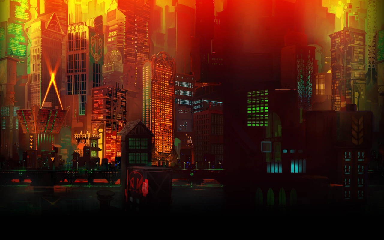 Ночной город, 3Д графика